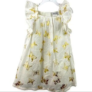Rachel Zoe Butterly Dress Matching Head Band Size 3T